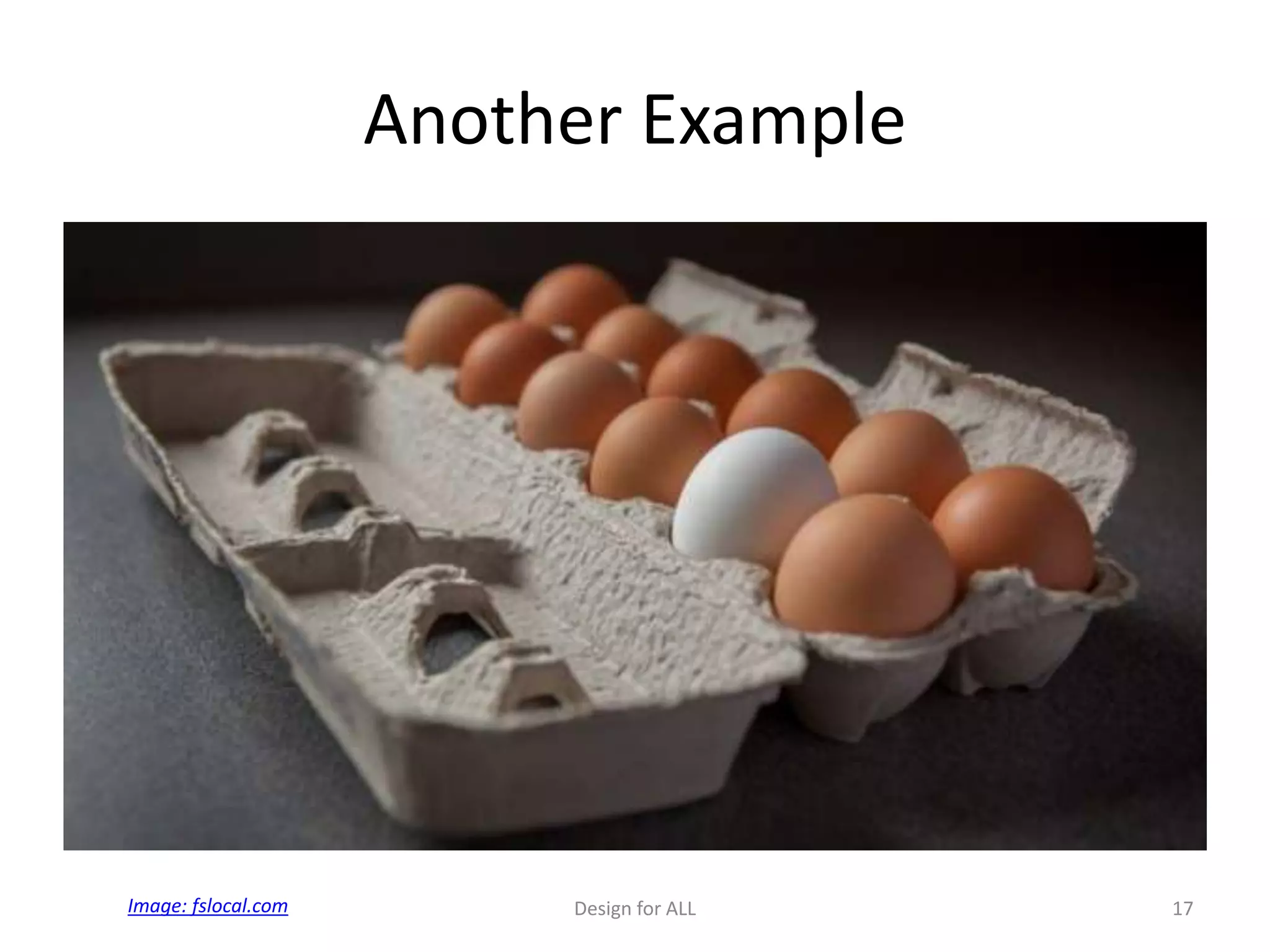 Another Example
Design for ALL 17Image: fslocal.com
 