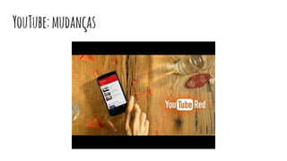 YouTube:mudanças
 