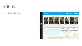 Métricas
● Snaplytics
 