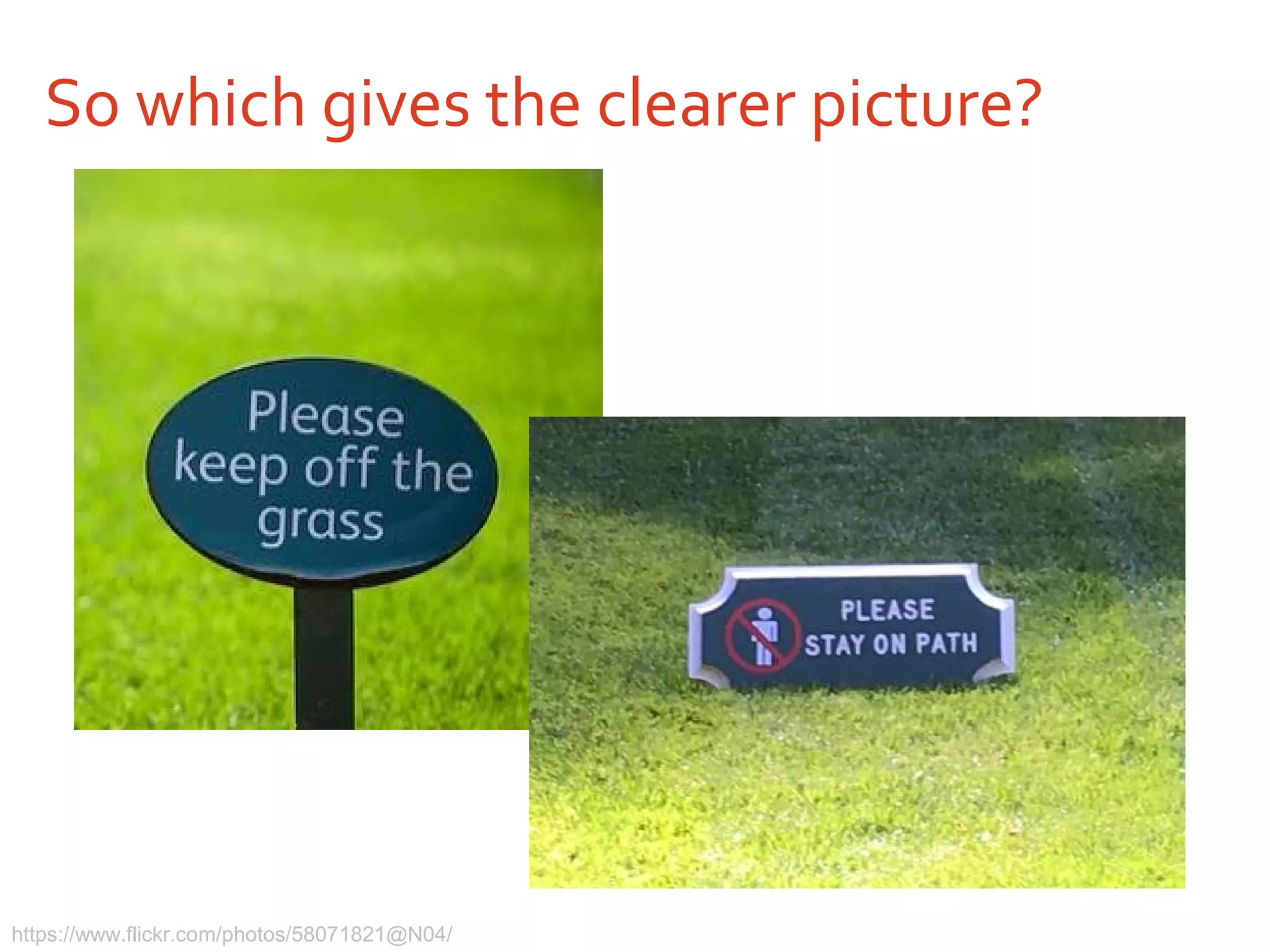 So which gives the clearer picture?
https://www.flickr.com/photos/58071821@N04/
 