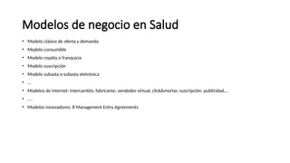 Cómo diseñar modelos de negocio efectivos en startups de salud ...