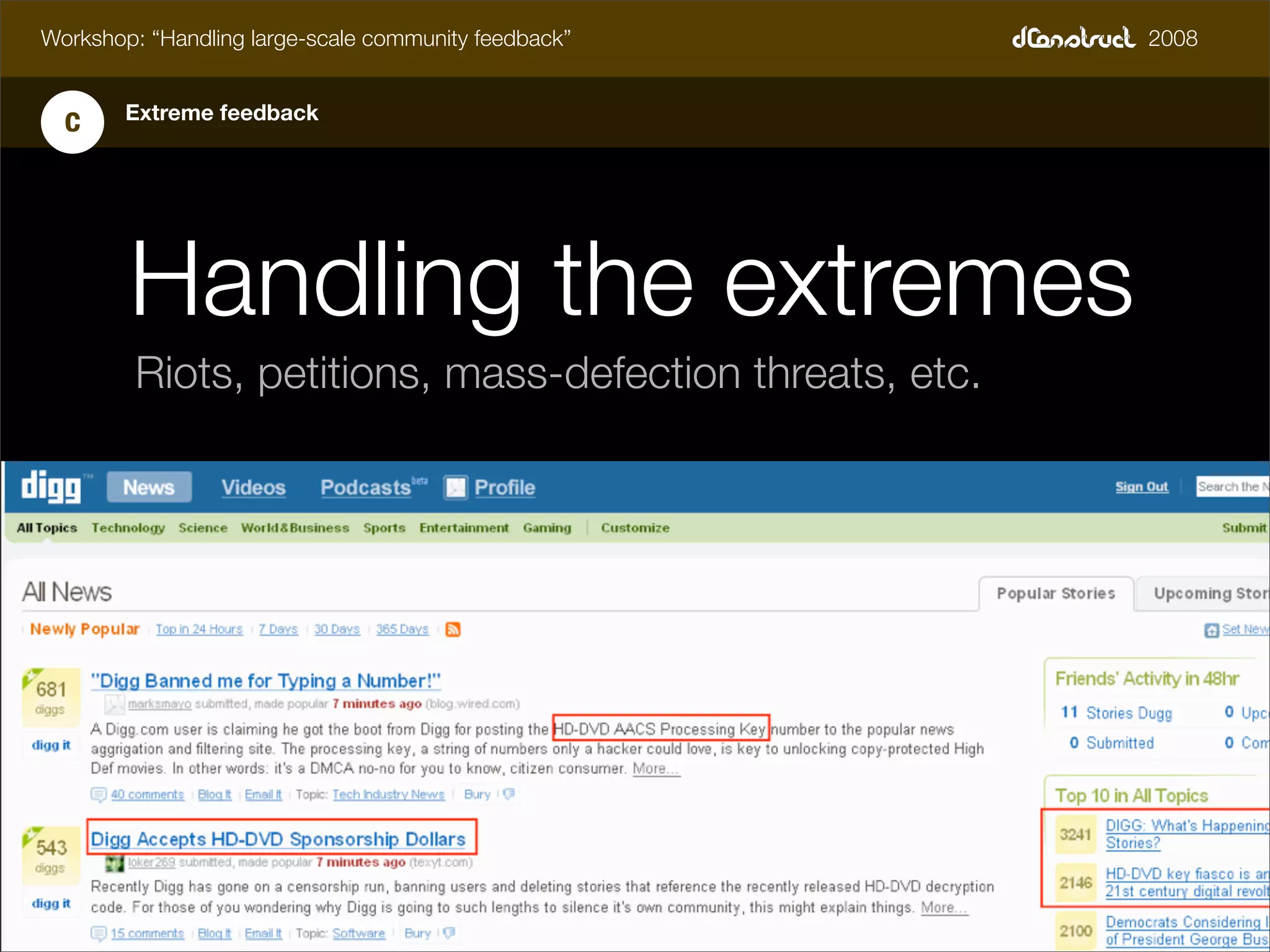 dConstruct Workshop - Handling Feedback
