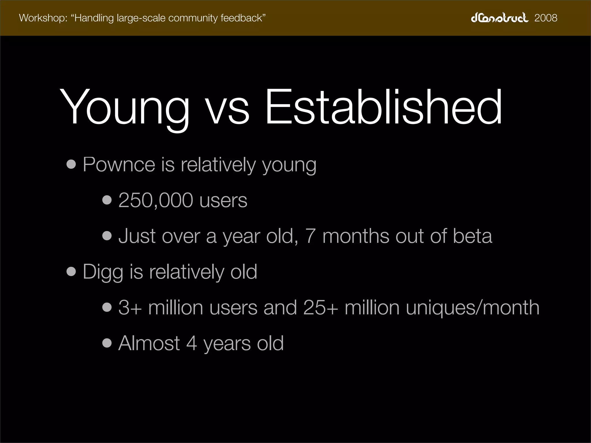dConstruct Workshop - Handling Feedback