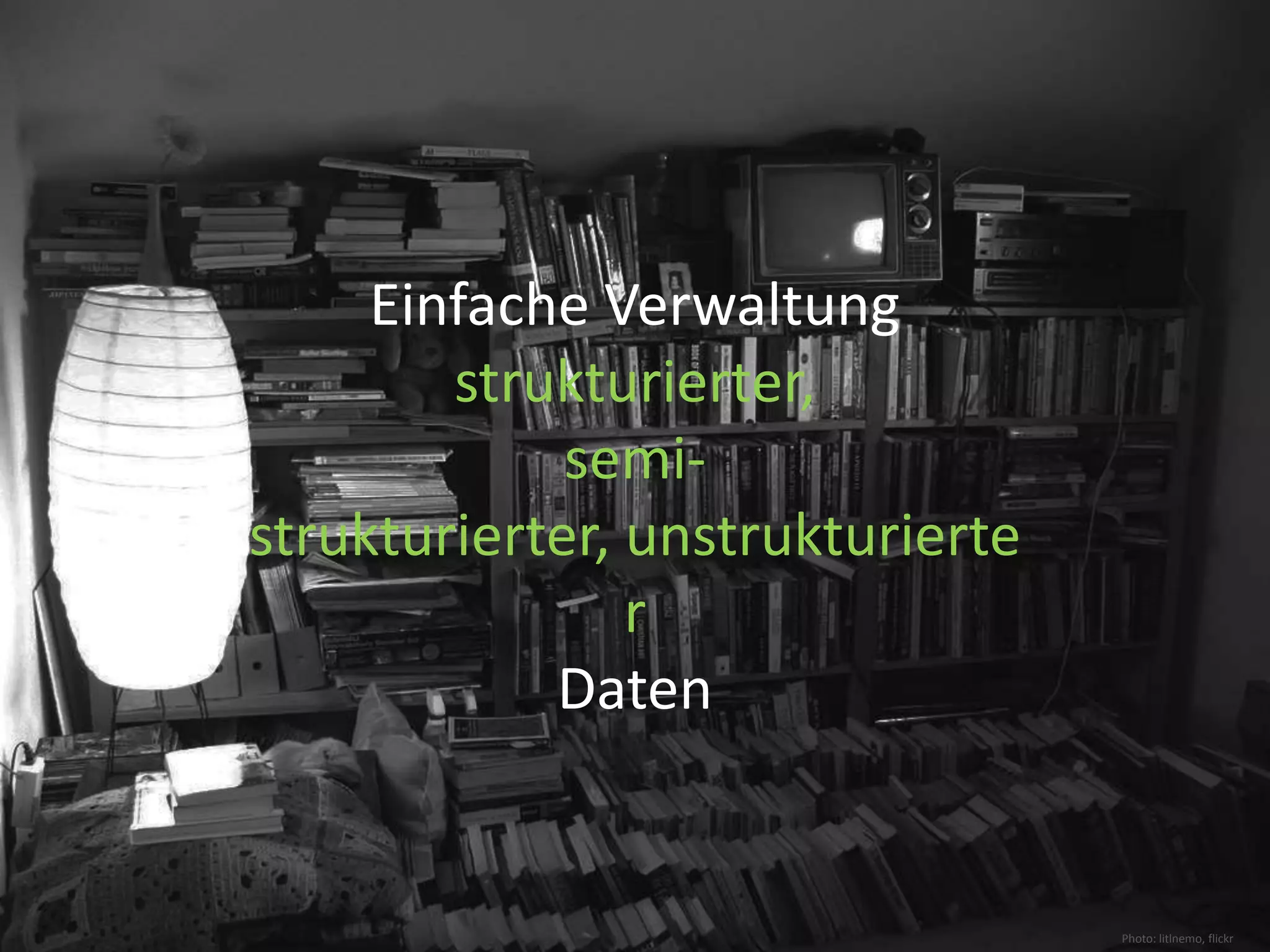 Property GraphBeziehungen durch KantentypenID : 2Name : BobAlter : 23ID : 1Name : AliceAlter : 21Freund_vonseit : 2009/09/21verwandt_mitGrad: Mutter / TochterID : 3Name : EveAlter : 42Photo: Jeffrey Beall, flickr