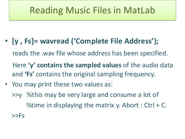 Fun with MATLAB