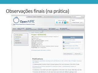 Observações finais (na prática)

 