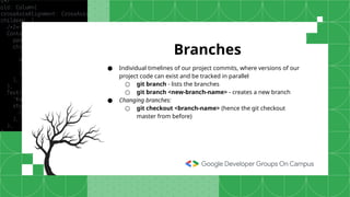 Git and GitHub Presentation of GDG on Campus UNSTPB | PPTX