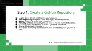 Git and GitHub Presentation of GDG on Campus UNSTPB | PPTX