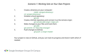 Git and GitHub Presentation of GDG on Campus UNSTPB | PPTX