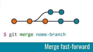 Merge fast-forward
$ git merge nome-branch
 