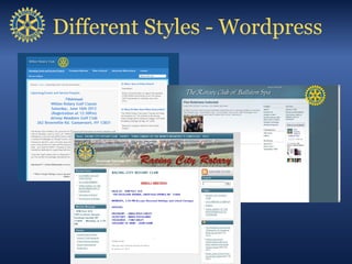 Different Styles - Wordpress
 