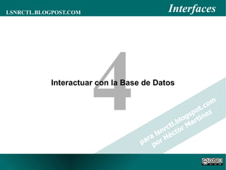 Interacción con la Base de Datos 4 