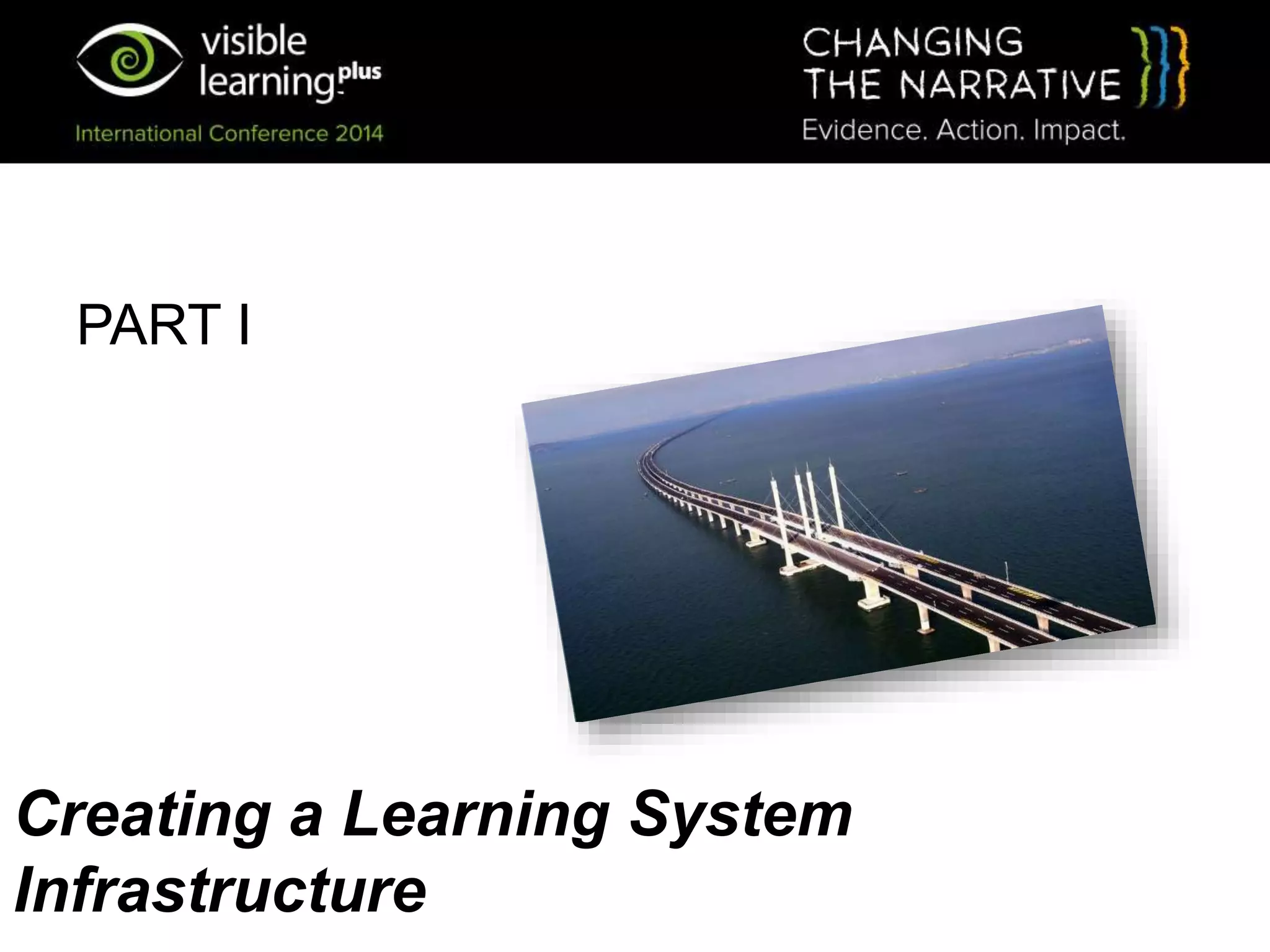 PART I
Creating a Learning System
Infrastructure
 