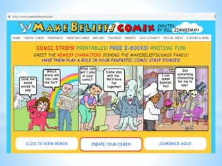 Make Belief Comix for Narrative Writing