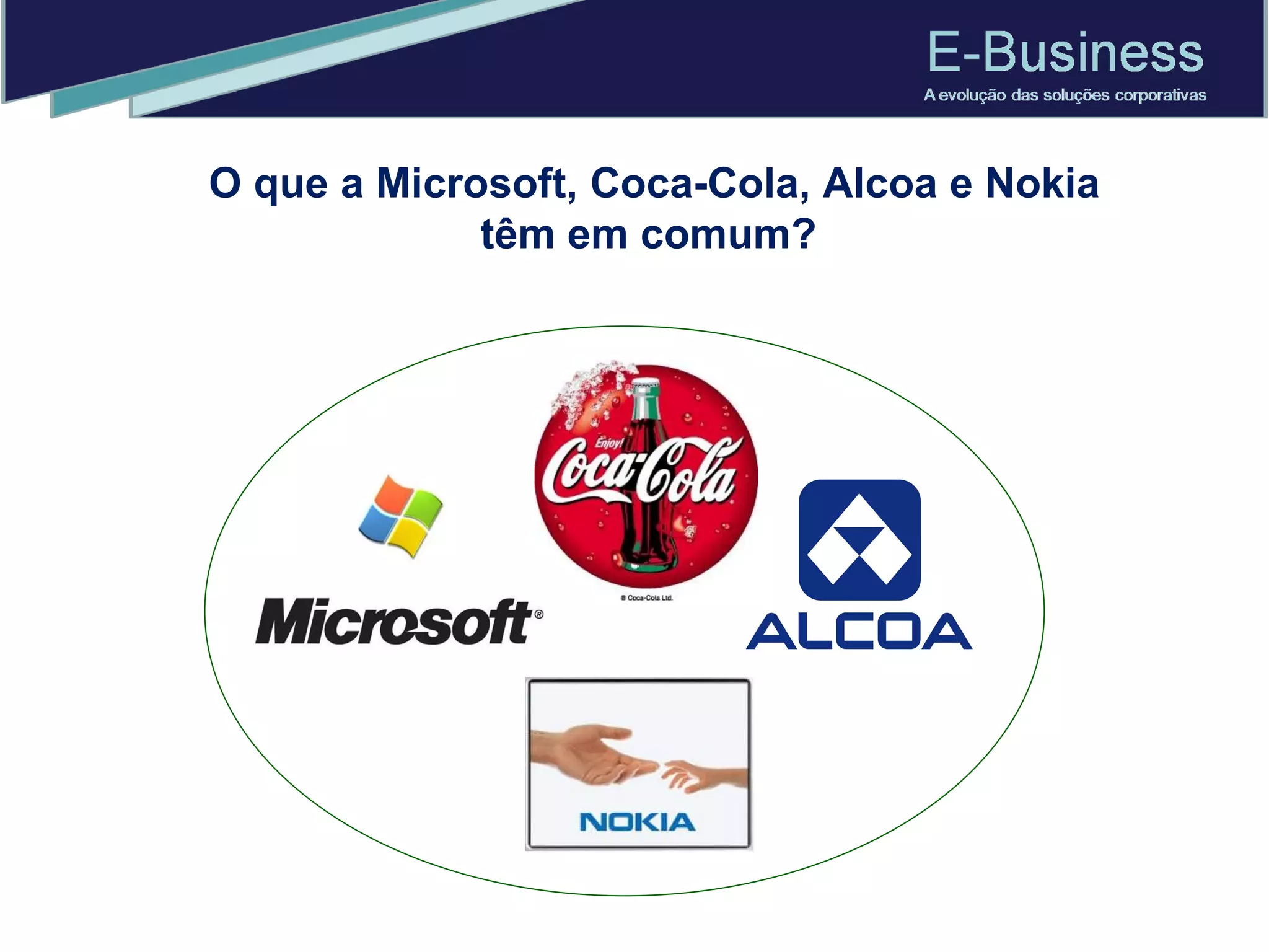 O que a Microsoft, Coca-Cola, Alcoa e Nokia têm em comum?  