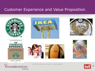 Customer Experience and Value Proposition




              ©2011 Innovatiecentrum Limburg – All rights reserved
         ...