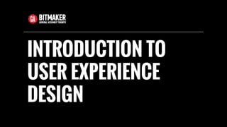 Introduction to User experience design for beginner | PPT