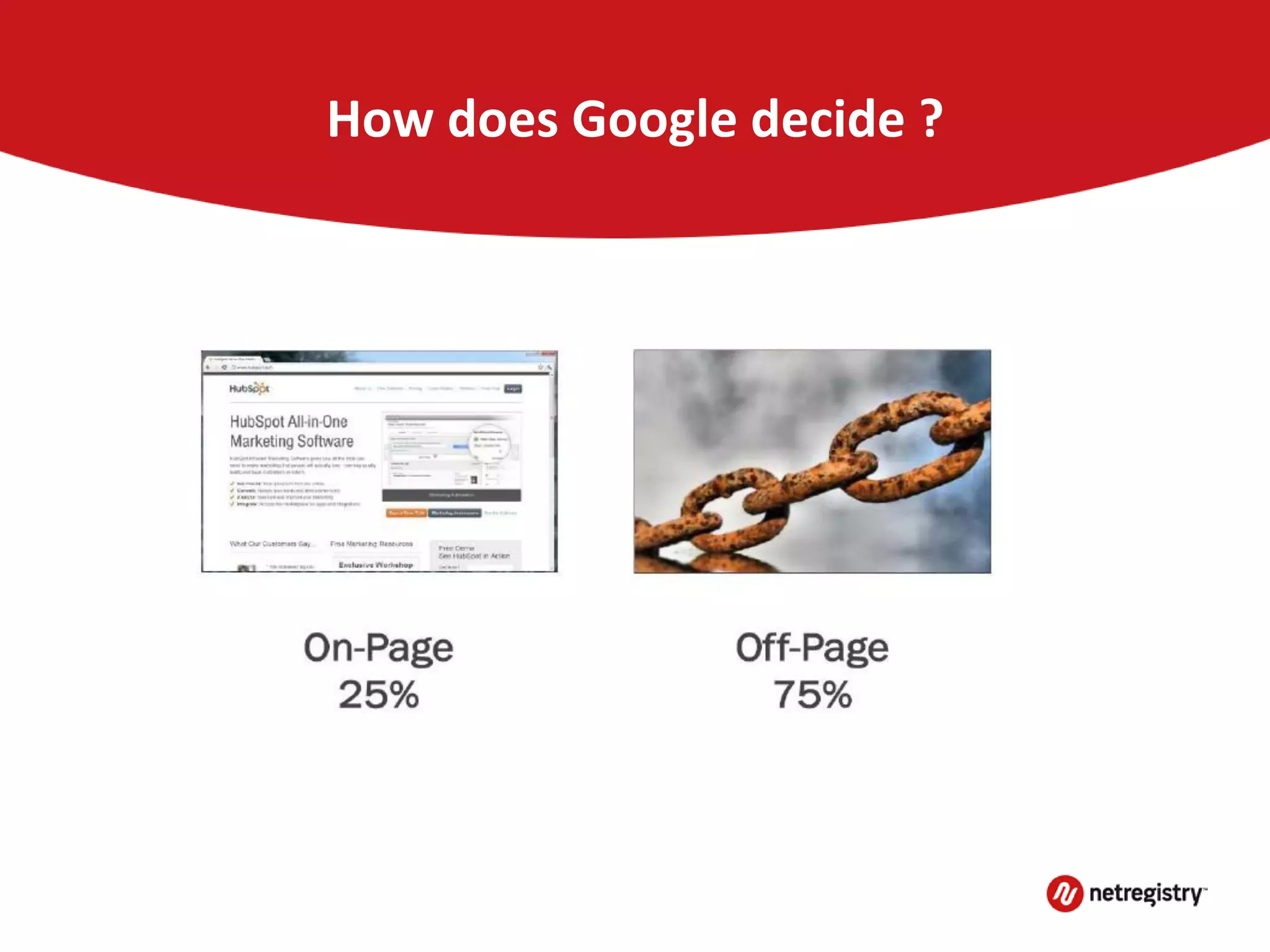 How does Google decide ?
 
