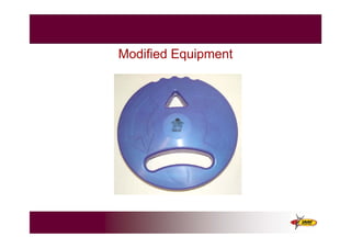 Materials for
Kids’Athletics
Modified Equipment
 