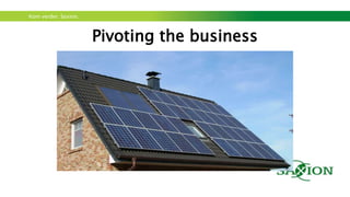 Kom verder. Saxion.
Pivoting the business
 