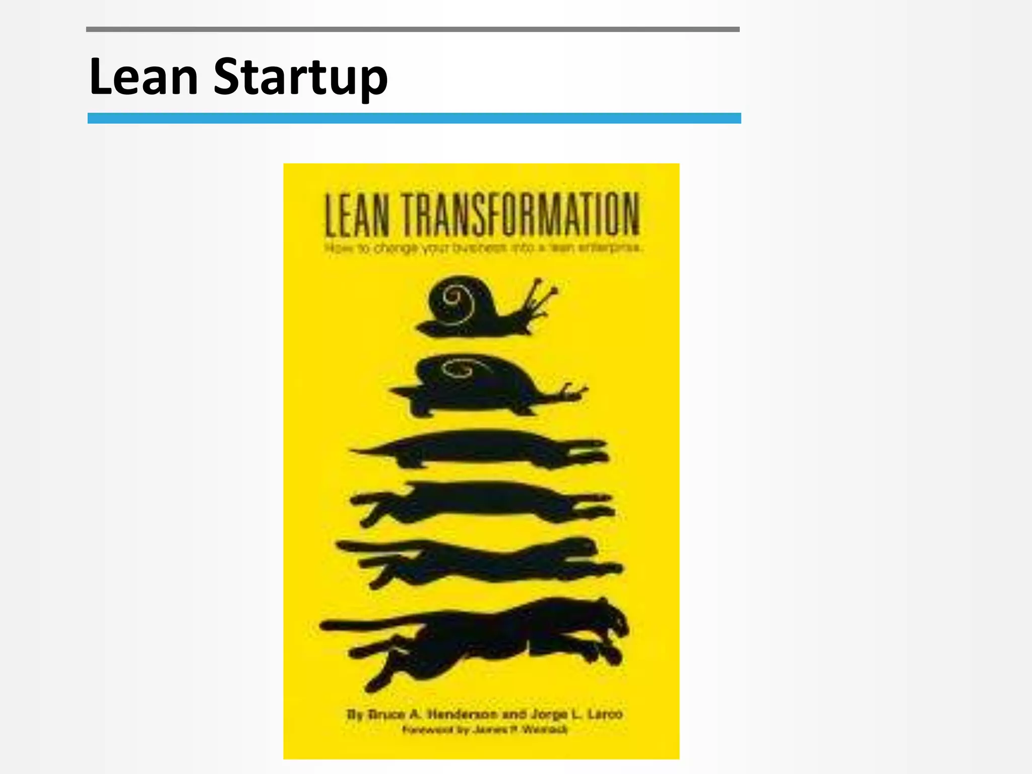 Lean Startup 
 