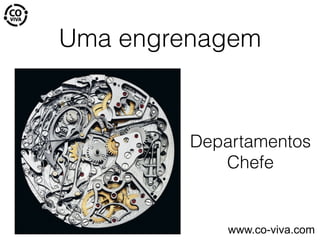 Uma engrenagem
Departamentos
Chefe
www.co-viva.com
 