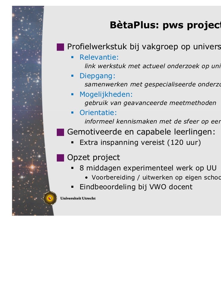 Maak van je pws een meesterstuk