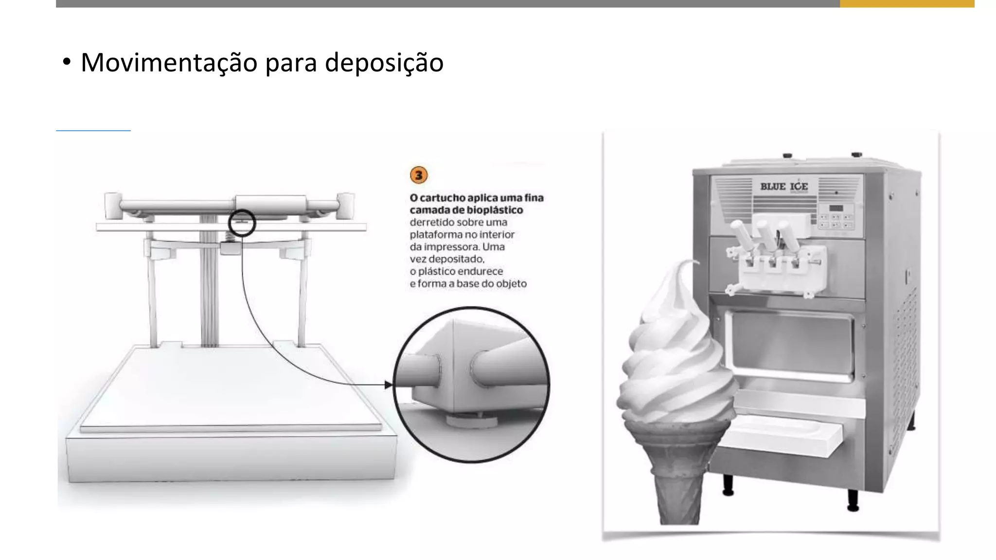 • Movimentação para deposição
 