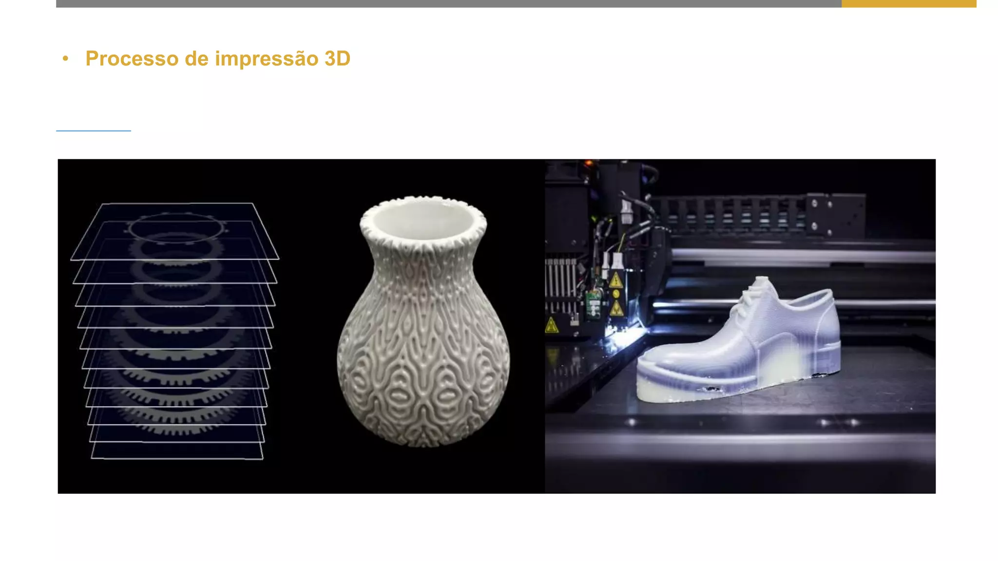 • Processo de impressão 3D
 