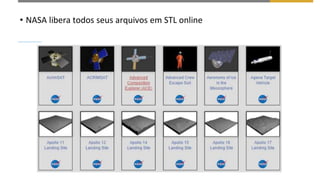 • NASA libera todos seus arquivos em STL online
 