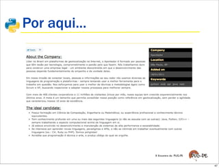 Por aqui...




              X Encontro do PUG-PE


                                     47
 