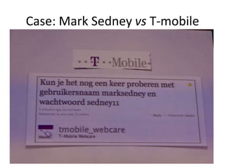 Case: Mark Sedney vs T-mobile
 