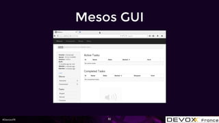 #DevoxxFR
Mesos GUI
32
 