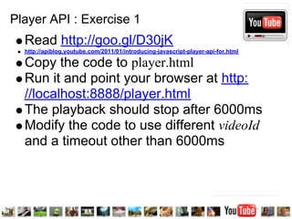 YouTube APIs Workshop | PDF