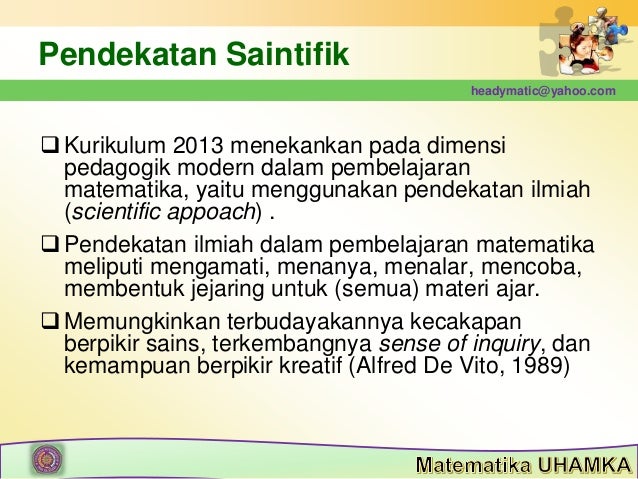 Desain Pembelajaran Matematika dalam Kerangka Pendekatan 