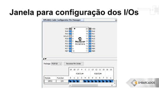 Janela para configuração dos I/Os
 