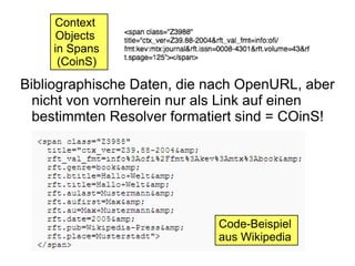 Bibliographische Angaben 