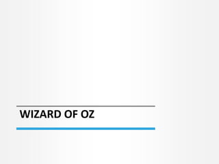 WIZARD OF OZ 
 