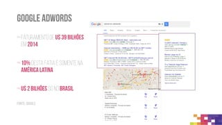 E-commerce 020
O que é
•É um modelo de negócios
que começou na China. É o
varejo on-line para o Off-
line, ou seja, o usuário faz a
aquisição de um serviço ou
produto através da internet
mas consome no ambiente
off-line
Para que é utilizado
•Além de reduzir custos e
investimentos, já que o
ambiente que o produto ou
serviço está exposto é o on-
line ele consegue atender as
exigências estabelecidas
pelos consumidores para
maior comodidade durante
as compras e maior
agilidade
Quem utiliza
•Serviços de compra coletiva,
empresas de táxi, serviços
de alimentação,
supermercados, entre outros
Como funciona
•O cliente compra o produto
ou serviço através de um
aplicativo ou site e depois
recebe ou retira o produto
no ambiente off-line
 