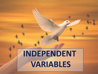 INDEPENDENT
VARIABLES