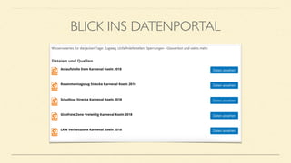BLICK INS DATENPORTAL
 