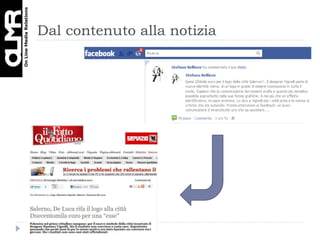 Dal contenuto alla notizia 