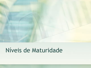 Níveis de Maturidade 