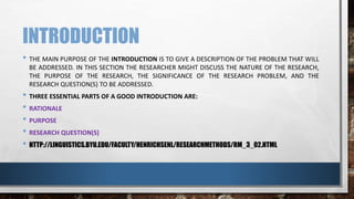 Introduction And Problem Overview on writing research problem,introduction & background of the ...
