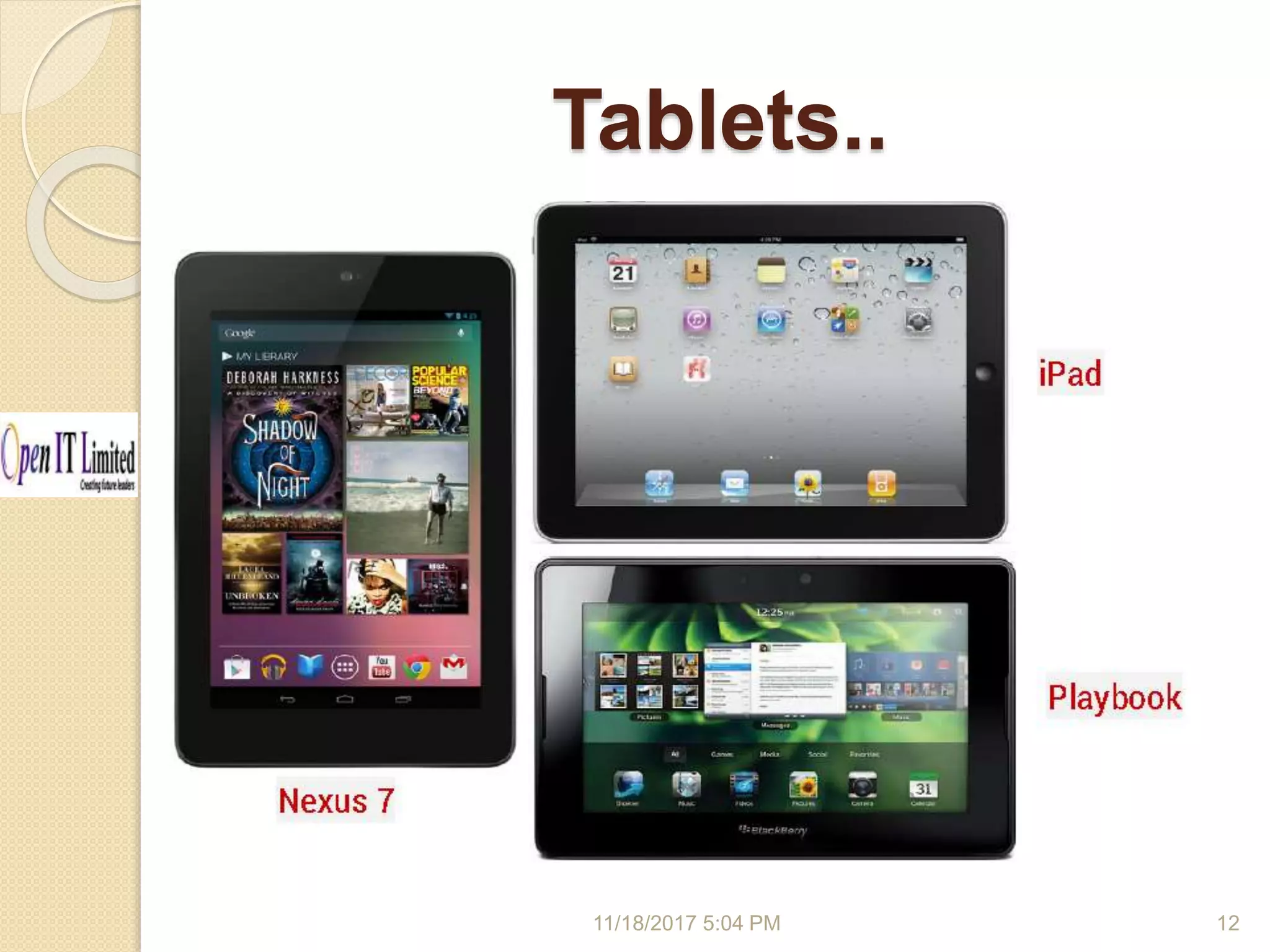 Tablets.. 11/18/2017 5:04 PM 12 