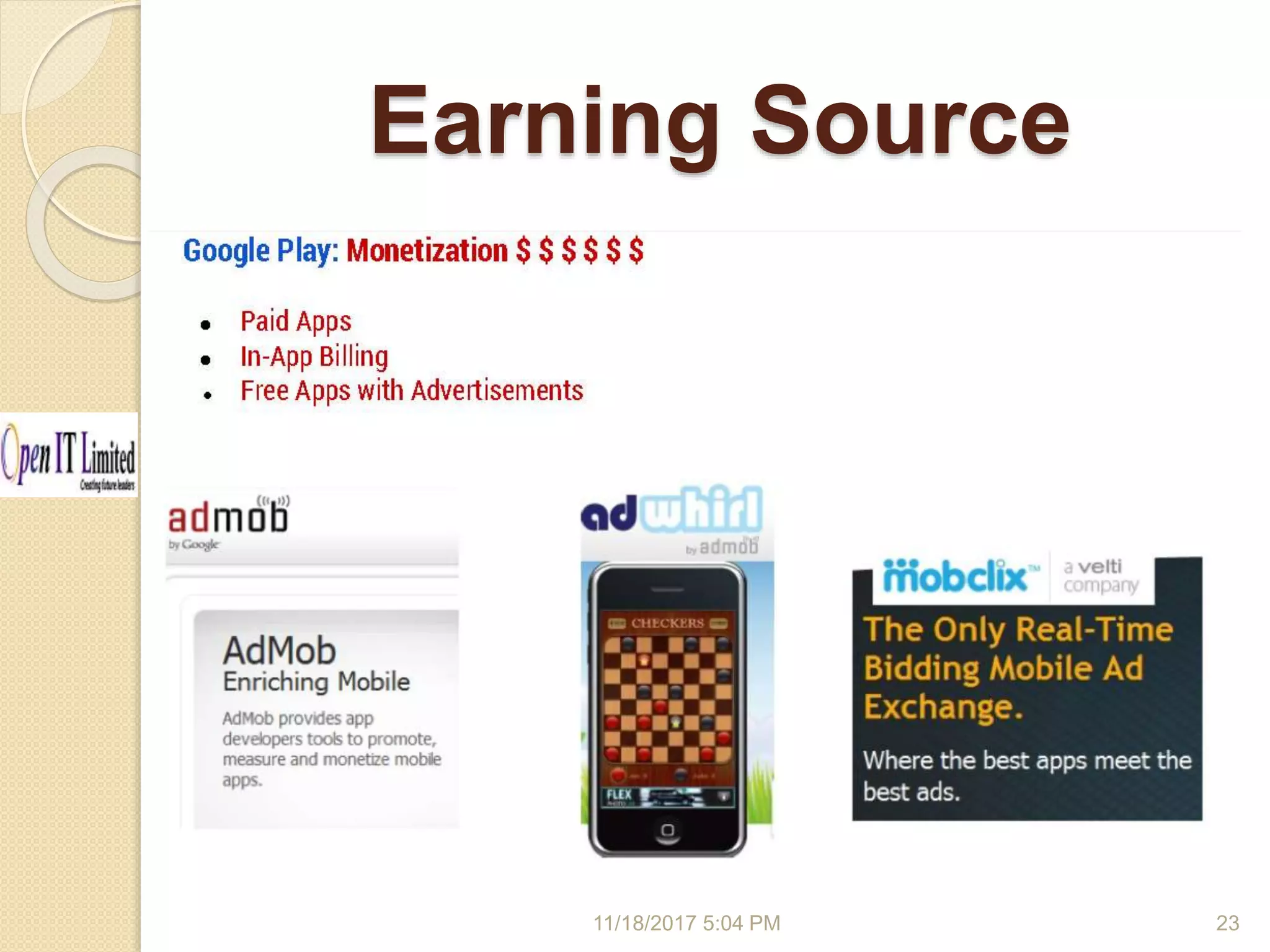 Earning Source 11/18/2017 5:04 PM 23 