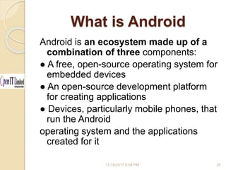 Workshop on android apps development | PPTX