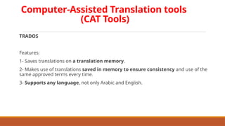 Translation Computer Assistedtools Techniques and Tools of Legal Translation | PPTX