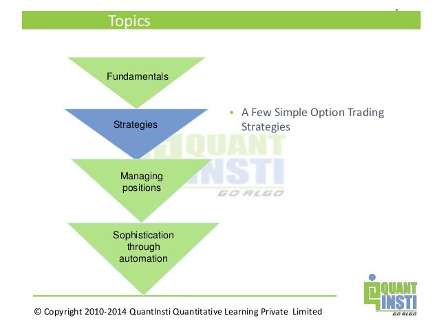 Options based portfolio management strategies