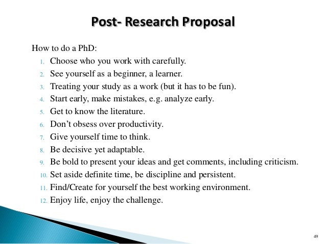 Construct research proposal